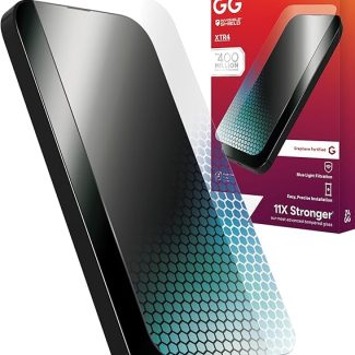 ZAGG XTR4 Screen Protector for iPhone 16 Plus - 11x Stronger Tempered Glass, Blue Light Filtration, Anti-Reflective Technology, Graphene Reinforced, InvisibleShield, Easy Dust-Free Installation