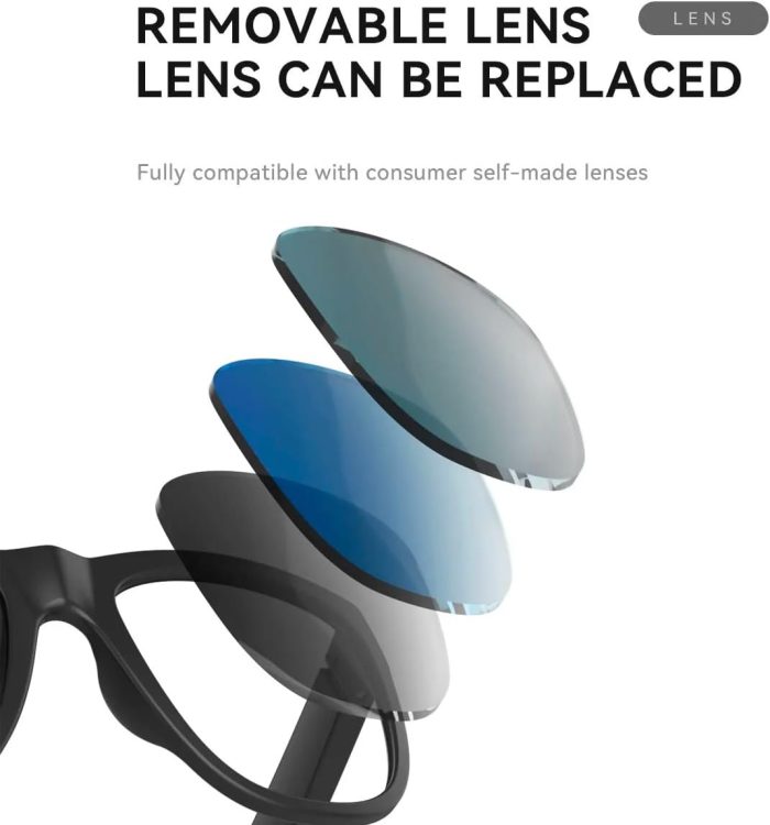 GS01 Smart Bluetooth Sunglasses, Audio Sunglasses With Speaker, UV400 Polarized lens, Open Ear Music, Touch Control - Image 9